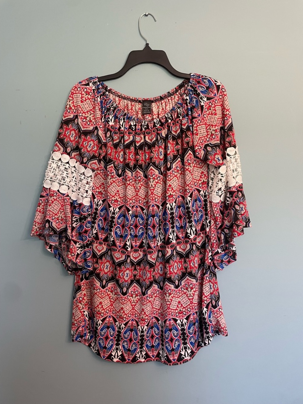 WinWin Red Black Blue Patterned Tunic
